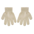 Dětské pletené prstové rukavice 4 - 6 let - Béžové