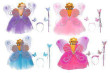 Set karneval - víla - fialová