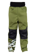 Softshellové kalhoty dětské Maskáč khaki Wamu - Vel. 140-146
