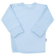 Kojenecká košilka s bočním zapínáním New Baby světle modrá - Vel. 50