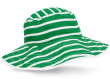 Dětský klobouček s UV Kidz Striped oboustranný  - Zelený