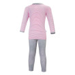 Pyžamo DR Outlast® Pruh růžovobordový/šedý melír - Vel. 104