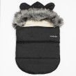 Luxusní zimní fusak s kapucí s oušky New Baby Alex Wool - Black