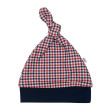 Kojenecká bavlněná čepička New Baby Checkered - Vel. 86