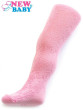 Žakárové punčocháče New Baby Růžové - Vel. 128 (7-8 let)