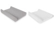 Potah na přebalovací podložku (50x70-80cm) 2 ks - Light grey melange+White