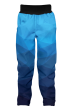 Softshellové kalhoty dětské Mozaika modrá Wamu - Vel. 116-122