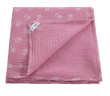 Mušelínová deka/osuška - Světle růžová
