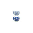 Silikonové anatomické šidítko Suavinex Den/noc 6-18 m 2 ks - Modrý medvěd