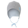 Čepice zavazovací podšitá Outlast ® - šedý melír/sv. modrá - Vel. 1 (36-38 cm)