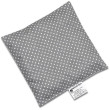 Nahřívací polštářek z třešňových pecek 15x15cm  - Dots grey