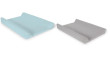 Potah na přebalovací podložku (50x70-80cm) 2 ks - Light grey+Turquoise