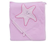 Froté ručník - Scarlett hvězda s kapucí - Růžová