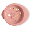 Talíř protiskluzový udržující teplé jídlo 6 m+ Chicco  - Pink
