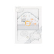 Dětská osuška froté 100 x 100 cm Interbaby v dárkovém balení - Safari - bílá