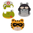 Pěnové puzzle B-Animal Tiger/Hippo/Frog
