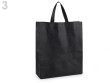 Nákupní taška z netkané textilie 34x40 cm - Černá