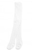 Dětské punčocháče bavlněné s žakárovým vzorem, bílé - Vel. 80-86