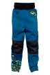 Softshellové kalhoty dětské Bagr modrá - Vel. 128-134