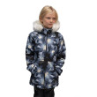 Dívčí zimní softshellový kabát s beránkem Bloom Černá Esito - Vel. 110