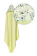 Osuška s kapucí Bamboo design 100 x 100 cm Babymatex - Zelená/Eucalyptus