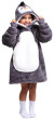 Hřejivá televizní mikinová deka s kapucí pro děti 3 - 6 let Cozy Noxxiez - Tučňák