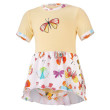 Body šaty tenké KR set Outlast® UV 50+ Sv. žlutá/motýlci - Vel. 86
