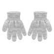Dětské pletené prstové rukavice 1 - 2 roky - Sv. šedé