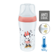 Perfect Match láhev Mickey s kontrolou teploty 260 ml Nuk - Červená