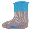 Ponožky froté Outlast® Tm. šedá/modrá - Vel. 15-19 (10-13 cm)
