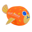 Neoprénový stříkací míček Rybička - Oranžová