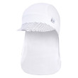 Kšiltovka tenká pirát Outlast®s UV faktorem 50+, bílá/pruh bíločerný - vel. 2 (39-41 cm)