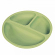 Silikonový talíř tříkomorový BocioLand  - Olivový