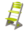 Dětská rostoucí židle Jitro Plus ŠEDÁ VÍCEBAREVNÁ - Světle zelená