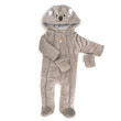 Zimní kojenecká kombinéza s rukavicema Pidilidi Beige  - Vel. 74/80