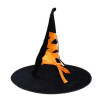 Set karneval - čarodějnický klobouk 44x38 cm  - Oranžový