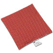 Nahřívací polštářek z třešňových pecek 15x15cm  - Dots red