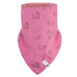 Šátek na krk podšitý Outlast® - Růžová pes/pruh staror.