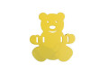 Plavecká deska Baby medvídek 280 x 300 x 38 mm - Žlutá
