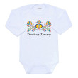 Dětské body s potiskem Lidový vzor Děvčica z Moravy New Baby - Vel. 62