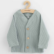 Kojenecký kabátek na knoflíky New Baby Luxury clothing Oliver šedý  - Vel. 56