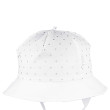 Dívčí vázací klobouk tečky RDX Bílá - Vel. 44