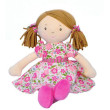 Bonikka Dames látková panenka 40 cm - Fran - růžové šaty