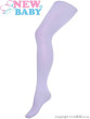 Bavlněné punčocháče 3D New Baby Světle fialové s puntíky - Vel. 140 (9-10 let)
