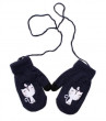 Zimní dětské rukavičky se šňůrkou YO! - 110 (4-5r) Kočička