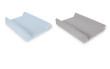 Potah na přebalovací podložku (50x70-80cm) 2 ks - Light grey melange+Blue