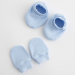 Kojenecký bavlněný set - capáčky a rukavičky New Baby Casually dressed 0 - 6 m - Modrá