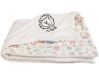Dětská deka Wellsoft bavlna 100 x 70 cm  - Smetanová/růžový lev