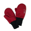 Zimní palcové rukavice softshell s beránkem Esito červená  - Vel. 1 - 2 roky