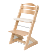 Dětská rostoucí židle Jitro Plus Buk - Bílý klín + lněný